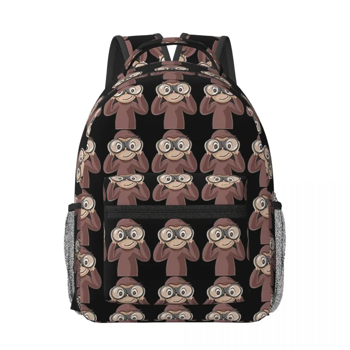 SALE - Curious George Woman Backpacks Boys Girls Bookbag Fashion Students School Bags Portability Laptop Rucksack Shoulder Bag