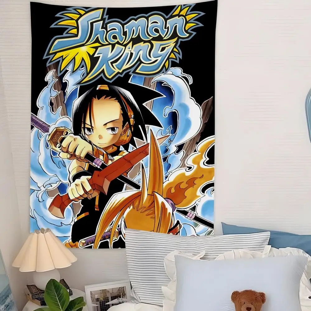 Shaman King Anime Tapestry Microfiber Background Art Decor For Bedroom Living Room  Outdoor Festival Wall Decor