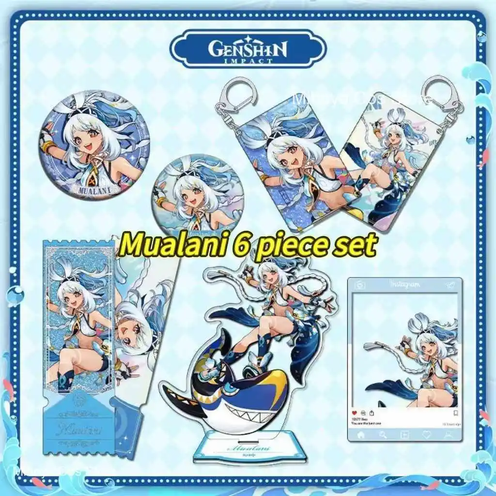 MiHoYo Genshin Impact All - 시리즈 아크릴 플라크, 장식 및 열쇠고리 게임 팬 선물