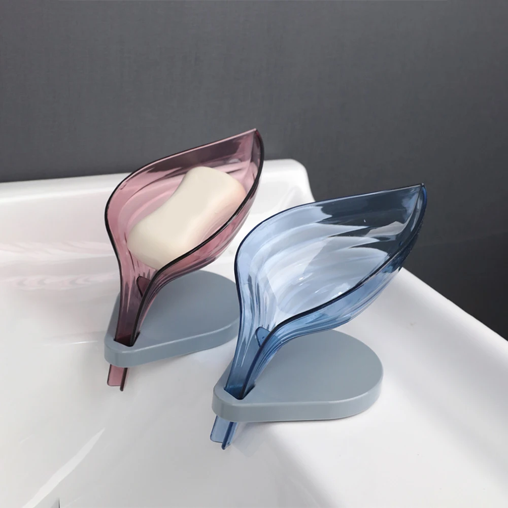 

1PC Portable Travel Soap Dish For Bathroom Storage Non-slip Soap Holder Container Plates Bath Gadgets Bathroom Accessories