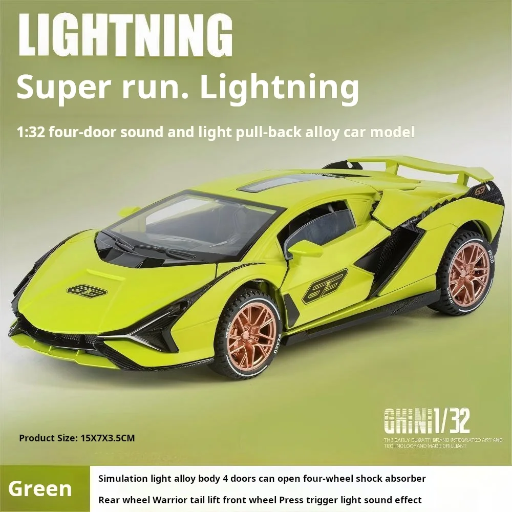 1:32 opvouwbare cabriolet Porsche 911 Legering model auto Simulatie Geluid en licht Mode Prachtige verzamelobjecten Jongens Speelgoed Cadeau