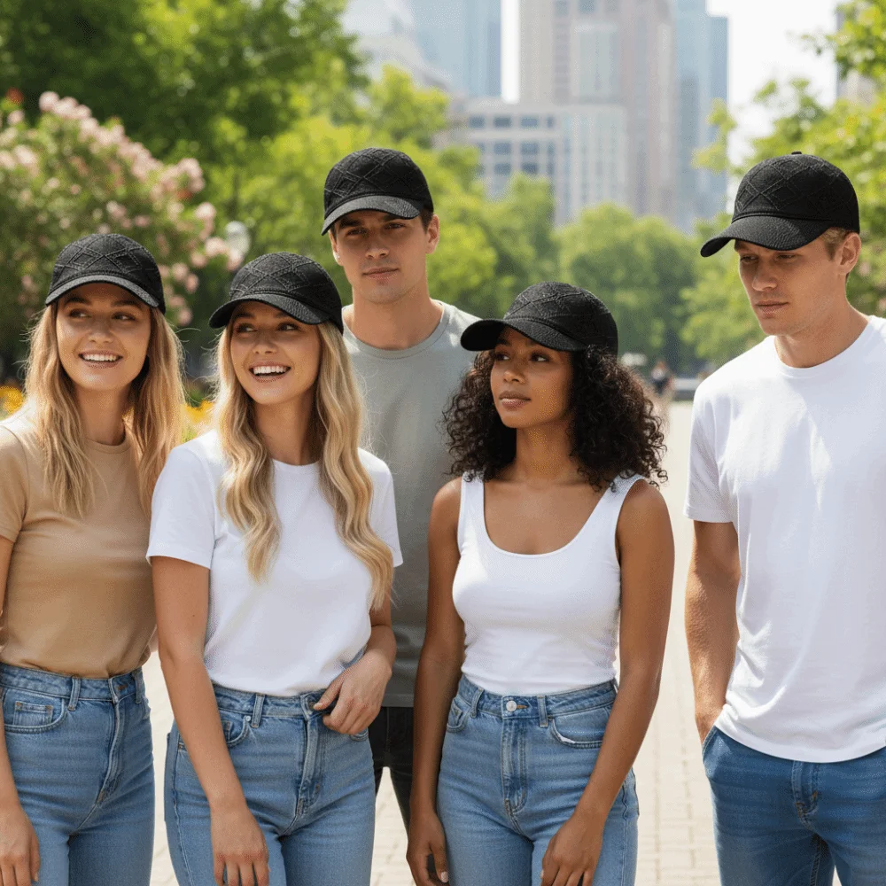 Fashion Hollow Out Blocks Baseball Cap Adjustable UV Protection Sunscreen Hats Breathable Bonnet for Leisure Outdoor