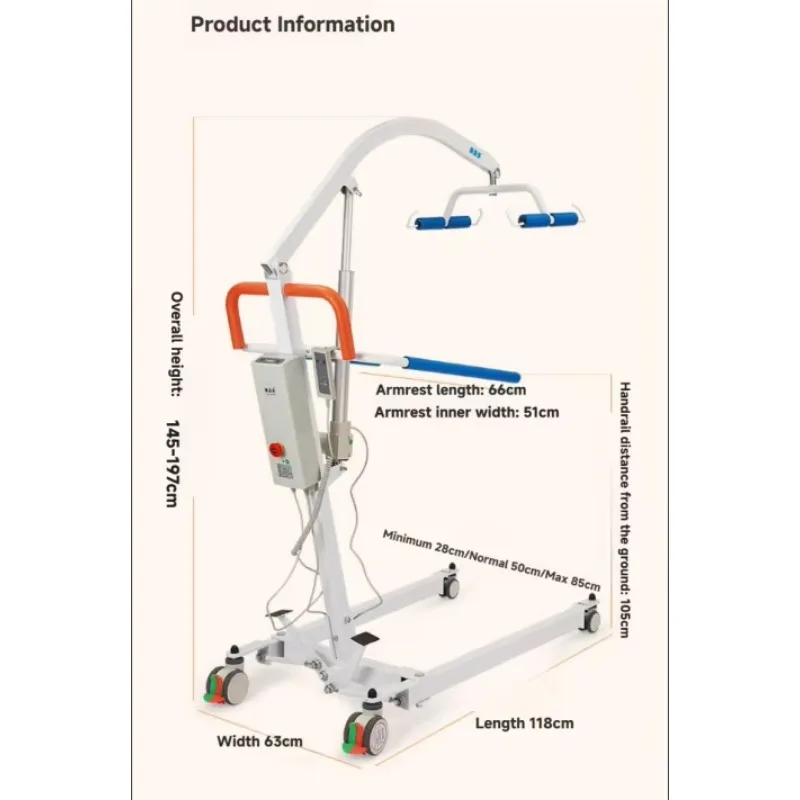 Stand Lift Walker Rollator for Elderly Disabled Patients Nursing Patient Transfer Lift Sling Rehabilitation Therapy