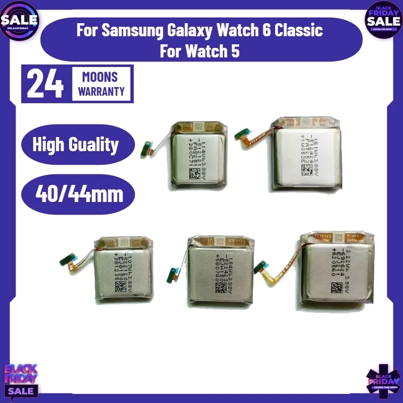 SWZY Battery for Samsung Galaxy Watch 6 Classic SM-R945 R940 R935 R930 Battery for Watch 5  R905/R900 R915/R910 5 Pro R925/R920