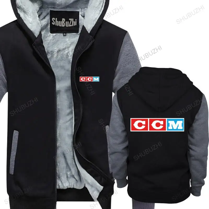 

Men thick hoodies pullover Ccm Logo Hockey warm hoody homme bigger size thick hoody male coat drop shipping