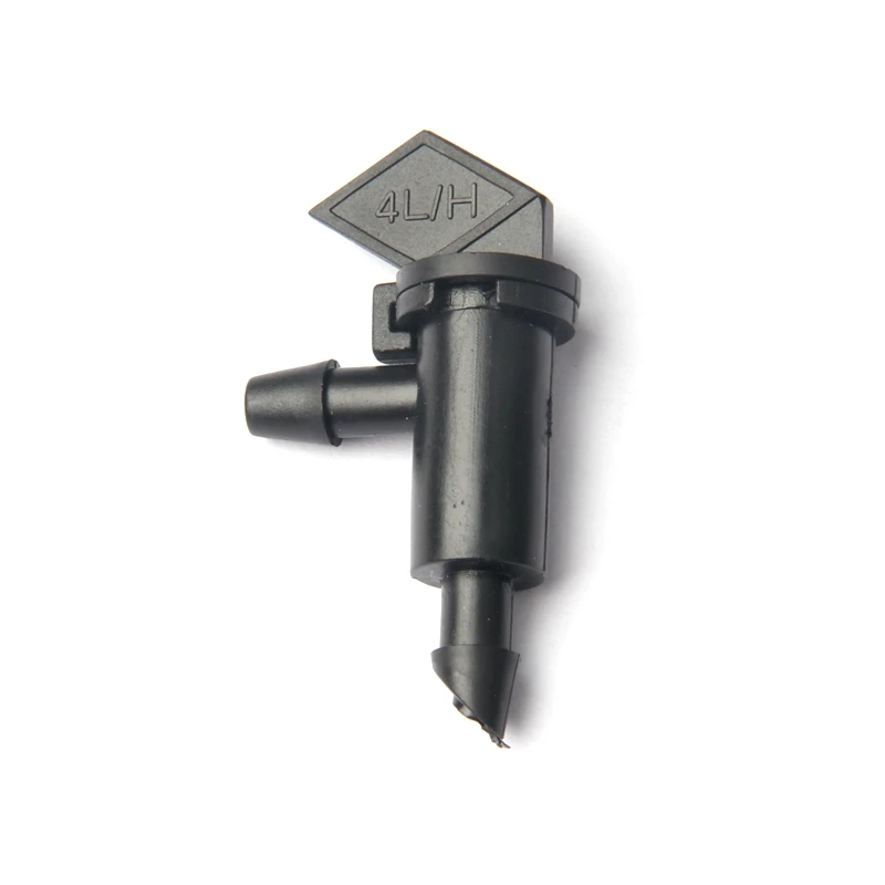 500pcs 4L/H Black Flag Emitter Home Garden Potted Flower Saving Water Drip Irrigation Flag Drippers Detachable Easy Clean