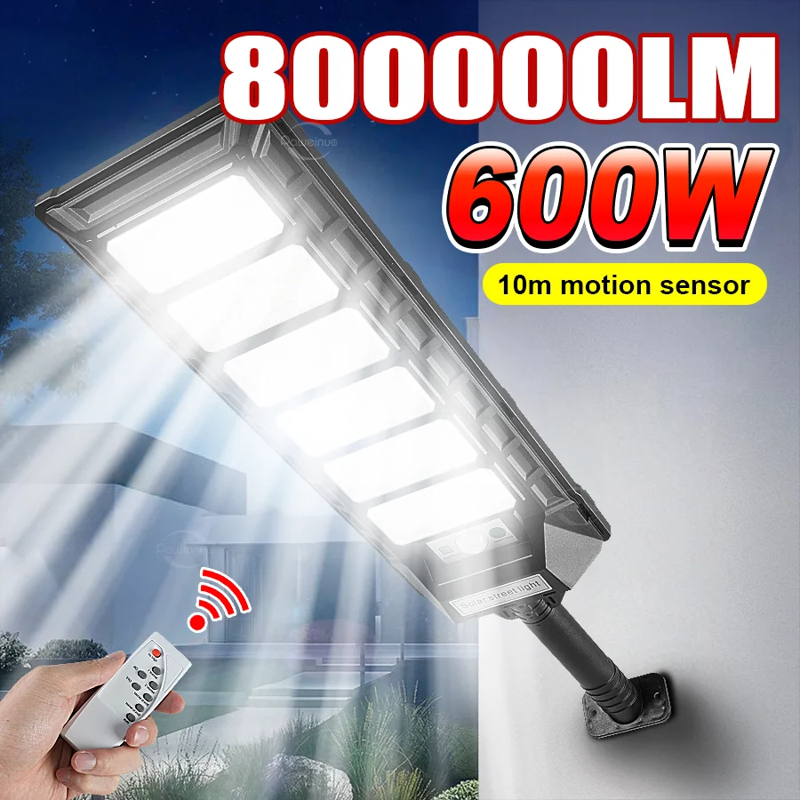 

Супер яркий 264LED солнечный свет на открытом воздухе 3000W уличная лампа IP67 водонепроницаемое садовое освещение 3 режима умный датчик движения гаражная лампа