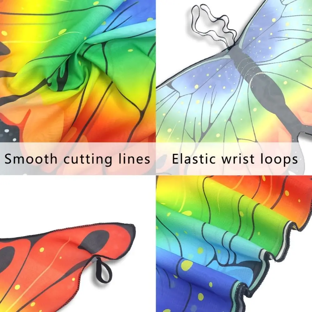 Colorful Butterfly Wings Costume Cosplay Costume DIY Decorations Cape Butterfly Fancy Dress Fairy Shawl Party Accessories