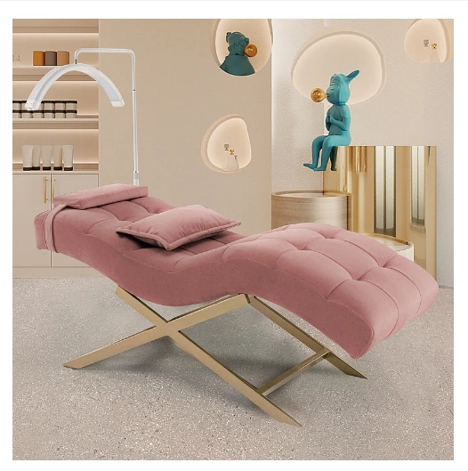 

Beauty BedLuxury Non Electric Facial Massage Frame Head-rest Foldable Furniture Beauty Salon Spa Cosmetic es Gra