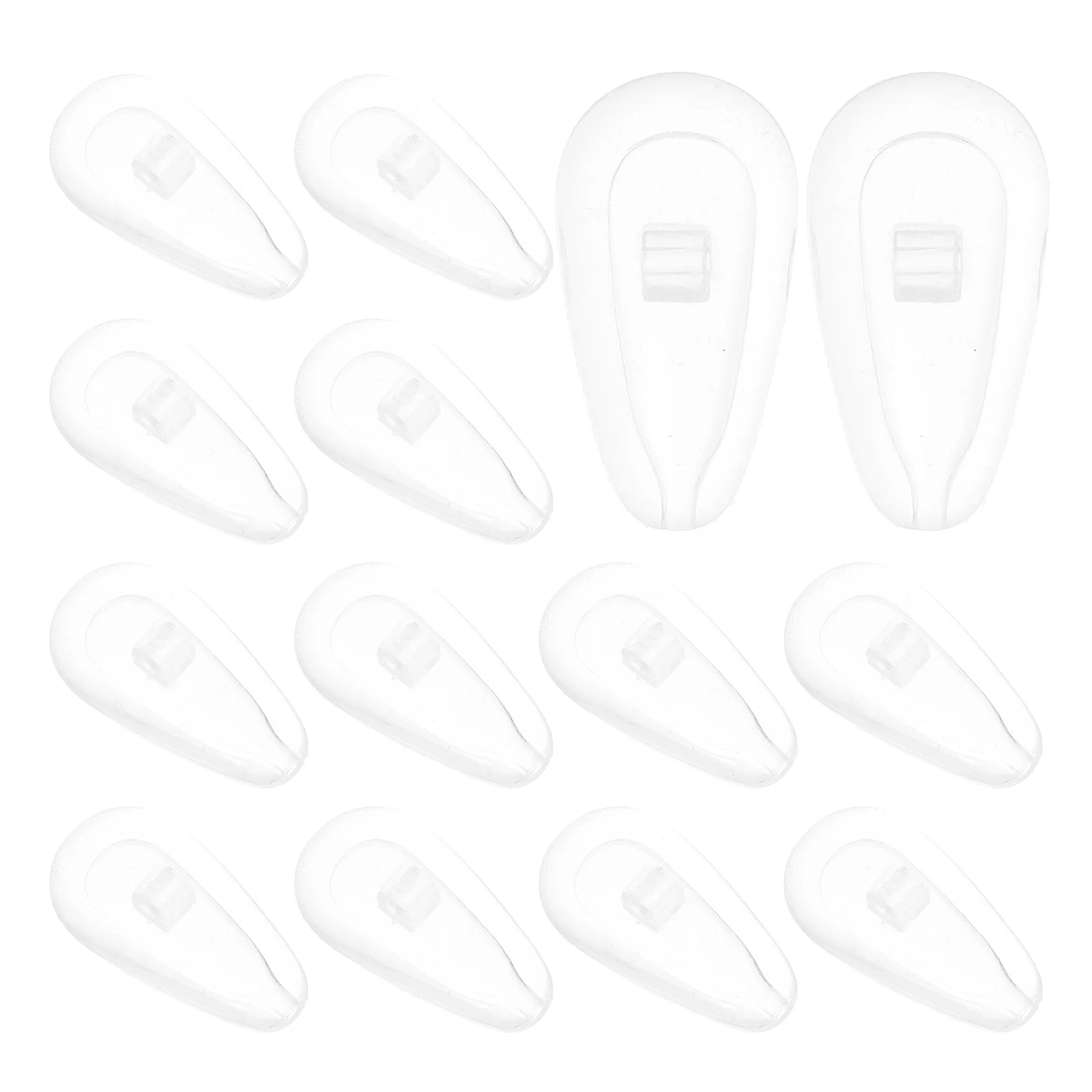 

20 Pairs Anti-slip Nose Pads Eyeglasses Repair Kit Clear Soft Silicon Repairing Silica Gel