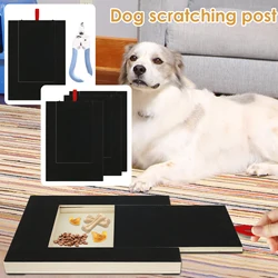 New Dog Nail Scratch Pad Wooden Dog Nail File Board with Built-in Snack Box Puppy Nail Grinding Pad Sturdy Dog Paws Scratchboard