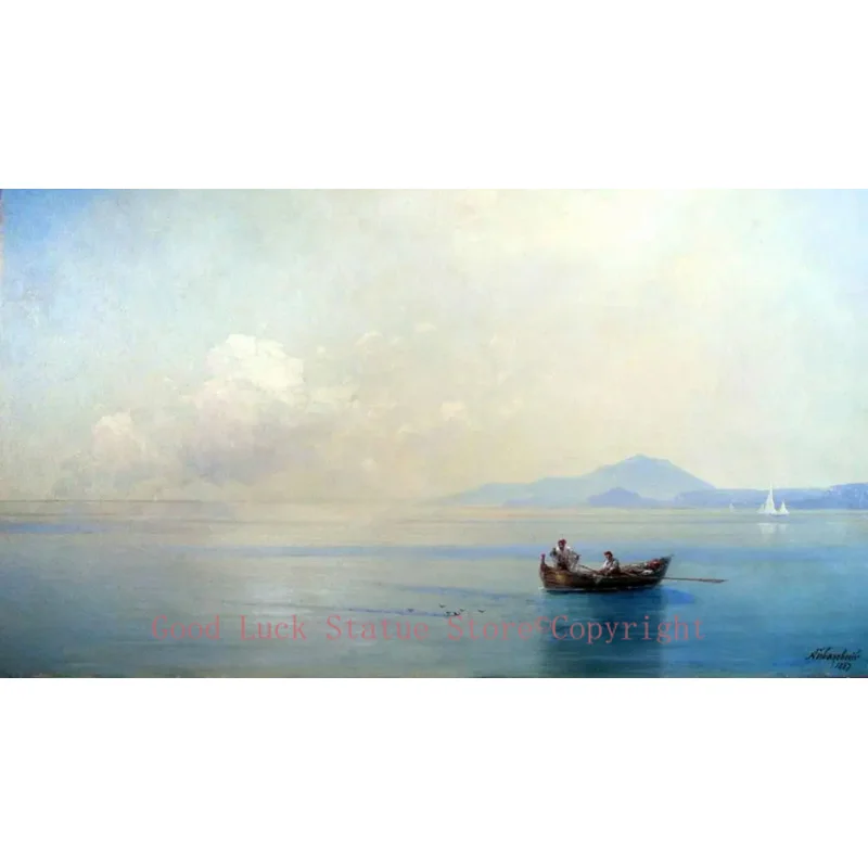 Russia Ivan Aivazovsky Sea seascape Calm Sea. Landscape with fishermen oil painting PRINT reproduction GOOD PRINT ART painting