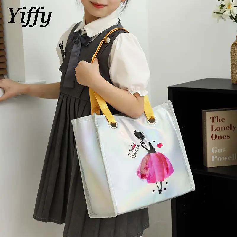  Children's Bag Colorful Laser Dance Bag Handbag Gift Bag Girl Music Handbag Latin Ballet Dance Music Storage Bags