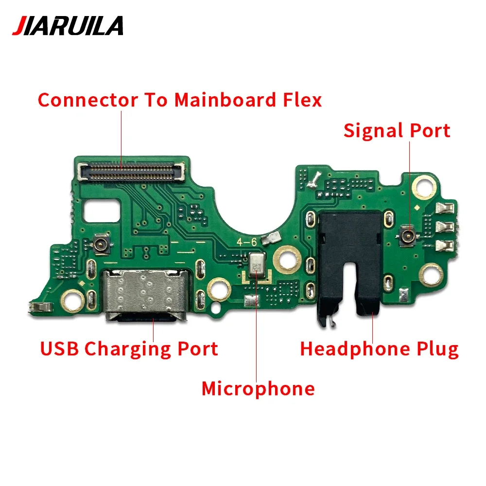 USB Port Charger Dock Connector Charging Board Flex Cable For Oppo A52 A55 A93S A56 A57 A97 A58 A74 A76 A78 A95 4G