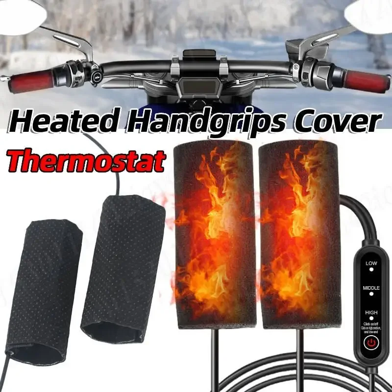 

USB-грелки для руля мотоцикла, 3 режима, электрические, с защитой от скольжения, для зимы, теплые аксессуары