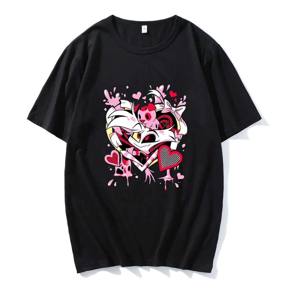 Comedy Movie HazbinHotel Journey To The Light T-shirt Short Sleeve Summer Spring Tee-shirt Cotton Soft High Quality Clothing Tee