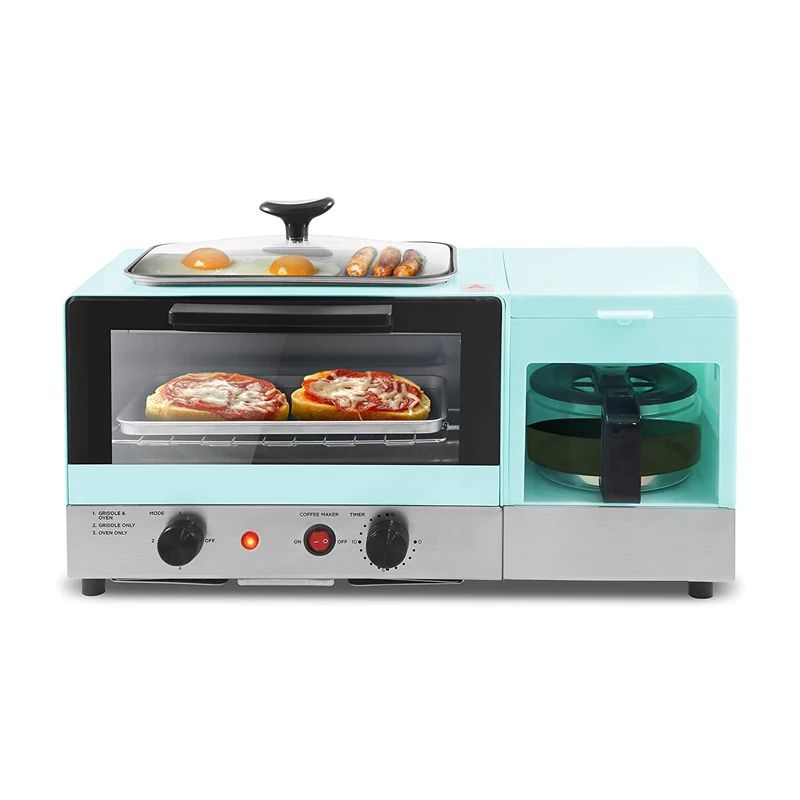 Electric 3 In 1 Household Breakfast Machine Breakfast Maker Machine With Toast Oven