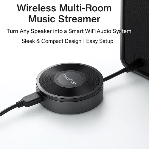 Imagen 2 del producto AudioCast M5 inalámbrico Wifi música Audio Streamer receptor Audiocast Ieast pPlayDLNA para Airplay Audio música adaptador Multi habitación