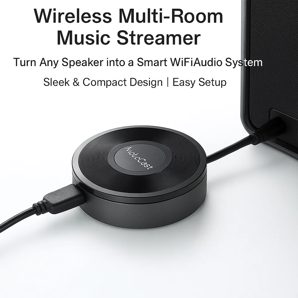 Adaptador WiFi AudioCast M5 para altavoces - AirPlay, DLNA, Spotify - Negro Adaptador WiFi AudioCast M5 para altavoces - AirPlay, DLNA, Spotify - Negro
