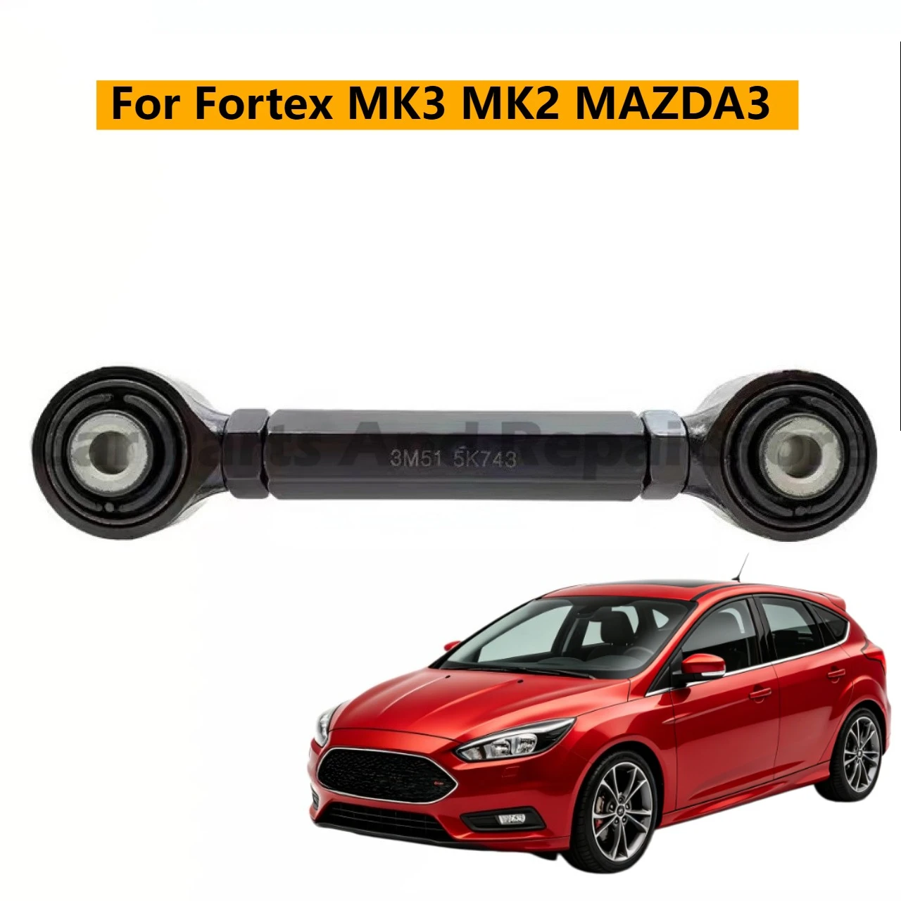 High Precision Rear Wheel Camber Adjust Tie Rod For Fortex MK3 MK2 MAZDA3 Practical Rear Axle Positioning Correction Pull Rod