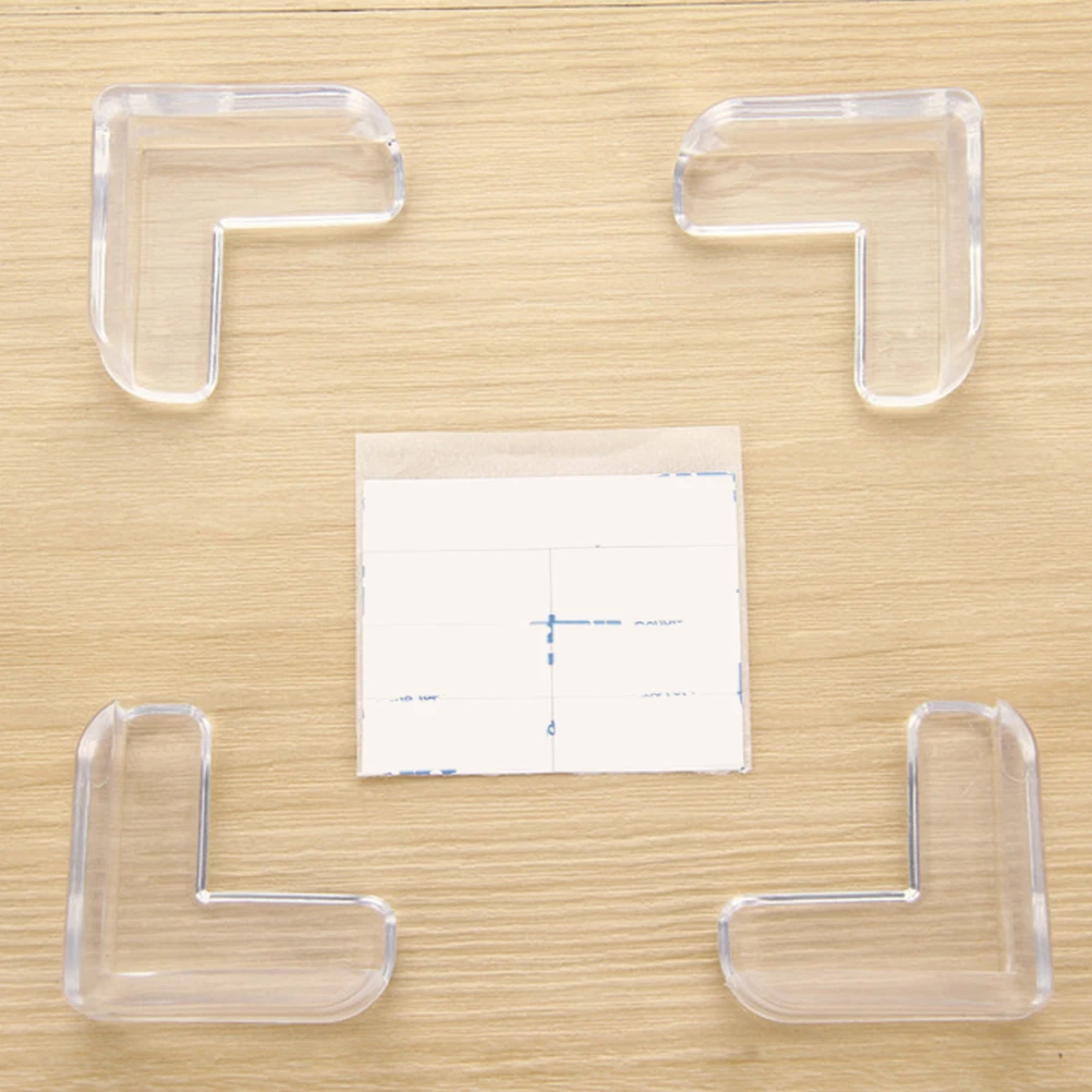 

24 pcs Table Corner Protection Set Transparent Soft Protectors Baby Proofing Furniture Childproof Guards