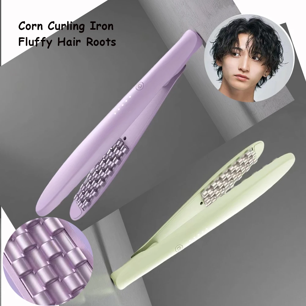 Heating Corn Curling Iron Makes Hair Roots Fluffy  Wave Curler Iron Hair Curler Hair Clips Hair Styling Appliances