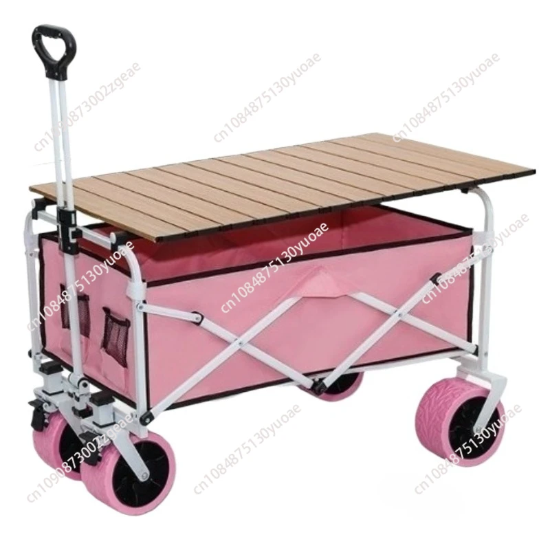 

Stall trolley shopping camping picnic cart folding table portable liftable night market rice noodles sausage with parasol