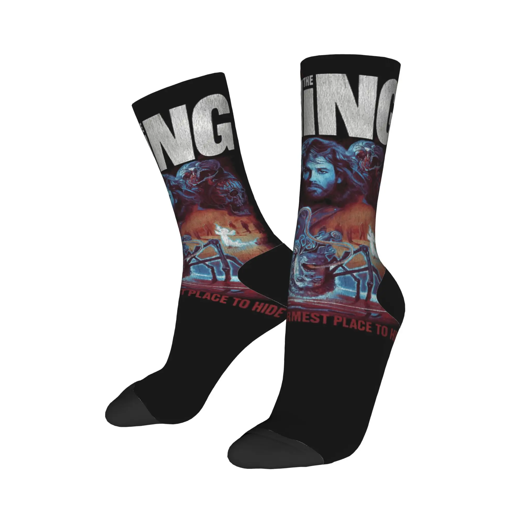 The Thing John Carpenter Horror Sci Fi Socks Men's Women's Socks Novelty Spring Summer Autumn Winter Middle Tube Socks Gifts