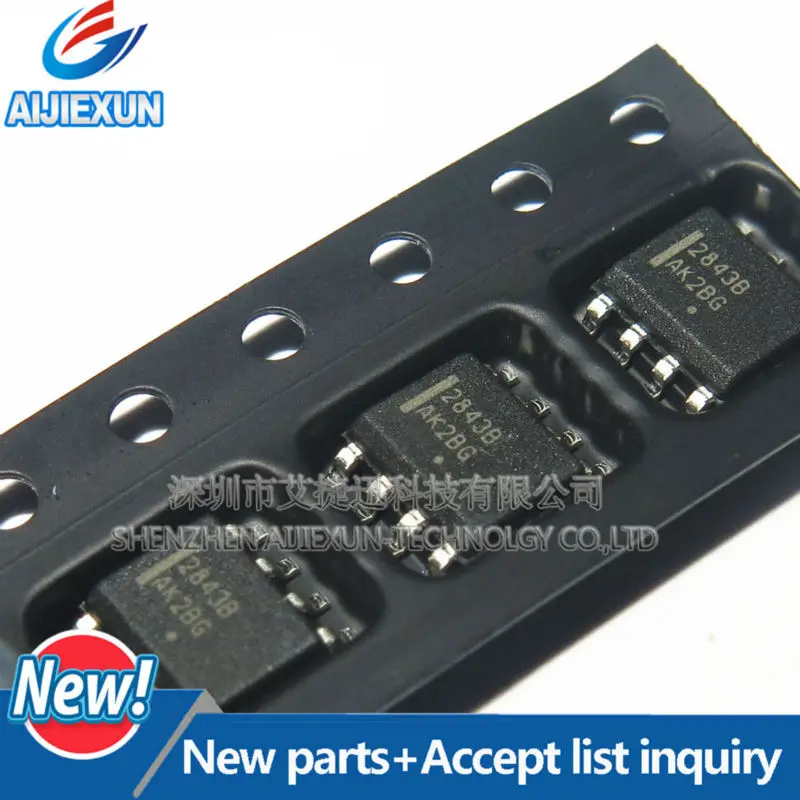 100Pcs UC2843BD1R2G 2843B SOP8 High Performance Current Mode Controllers in stock 100%New and original