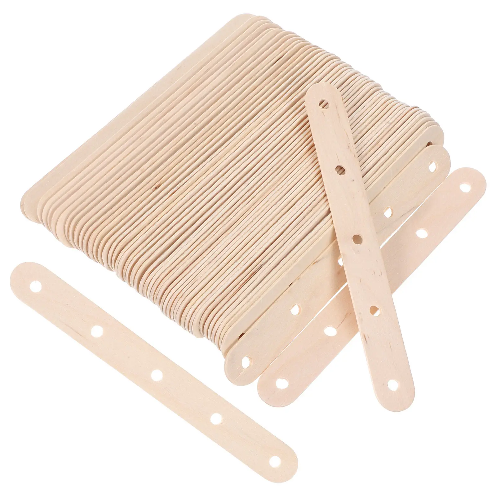 

100 шт. деревянных палочек для мороженого пищевого качества, предварительно просверленных для легкого замораживания, для мороженого, кейкпопсов, поделок и проектов с ледяными конфетами