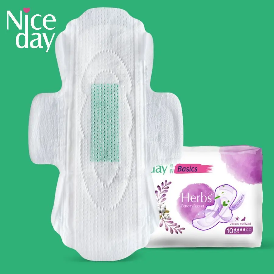 وسادات المناديل الصحية للتبريد والعناية بالأعشاب من Niceday - عبوات متعددة