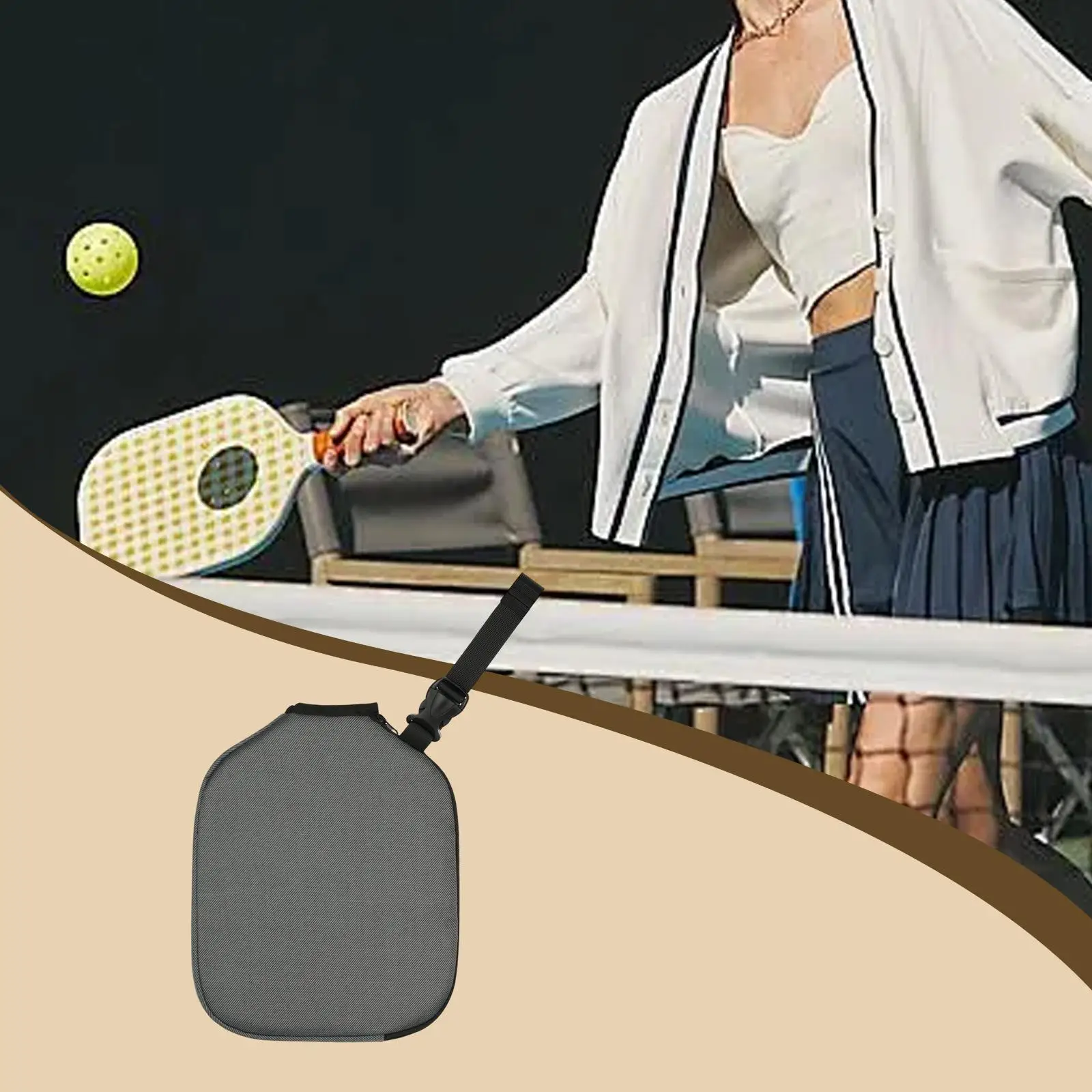 

Чехол для хранения весла, ткань Оксфорд, водонепроницаемый защитный чехол, чехол для настольного тенниса, подарочный чехол для головы Pickleball, рукав для ракеты