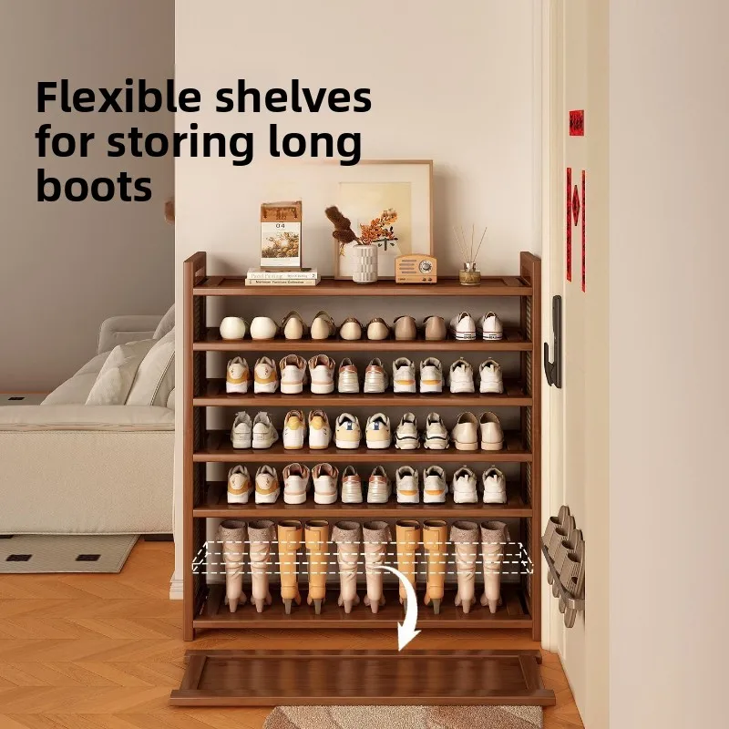 Durable Shoe rack multi-layer simple shoe cabinet floor-to-ceiling large-capacity dust-proof shelf entrance