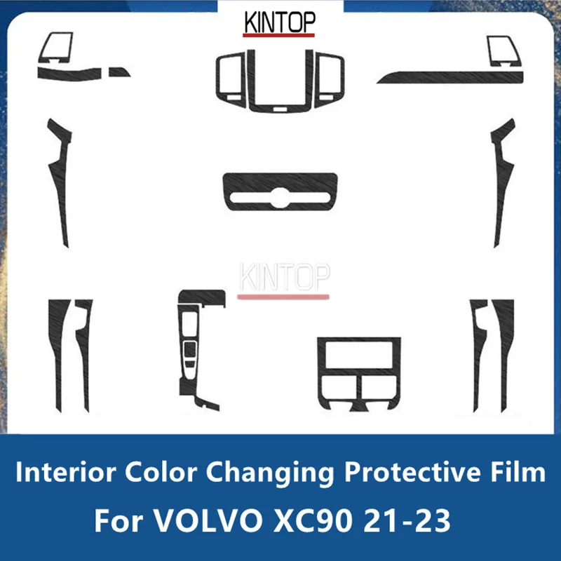 For VOLVO XC90 21-23 Interior Color Changing Modification Protective Film Anti-scratch Accessories Refit