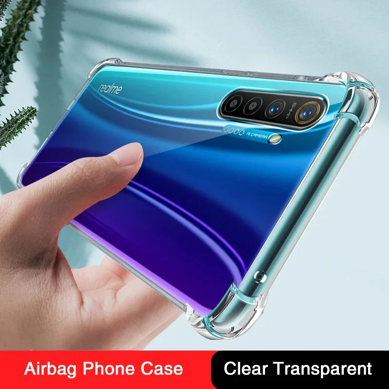 Funda de teléfono de silicona con Airbag para OPPO Realme X2 Pro XT X, funda trasera suave transparente, Fundas simples antigolpes, accesorios