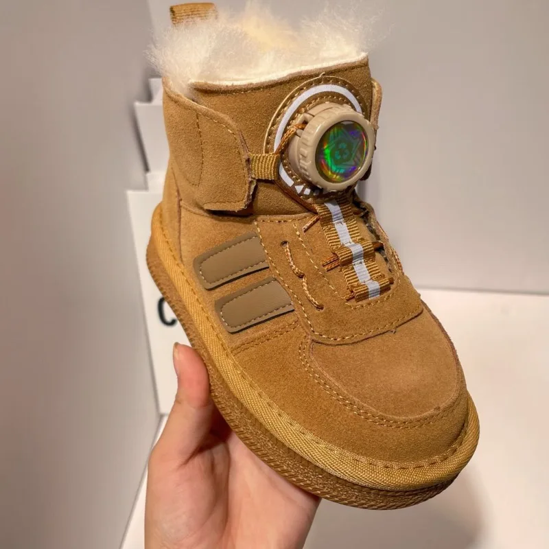 

Kids Snow Boots Winter Warm Waterproof Non Slip Mid Calf Outdoor Shoes for Boys Girls Toddler Fashion Cold Weather Footwear