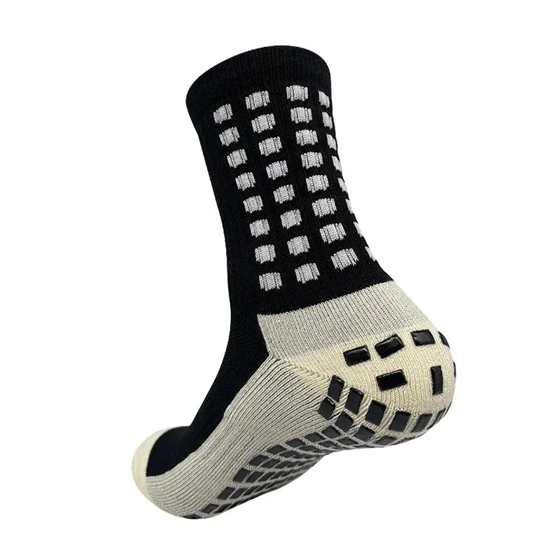 Anti-slip Football Socks Men Women Non-slip Soccer Basketball Tennis Sport Socks Grip Cycling Riding Socks 38-45