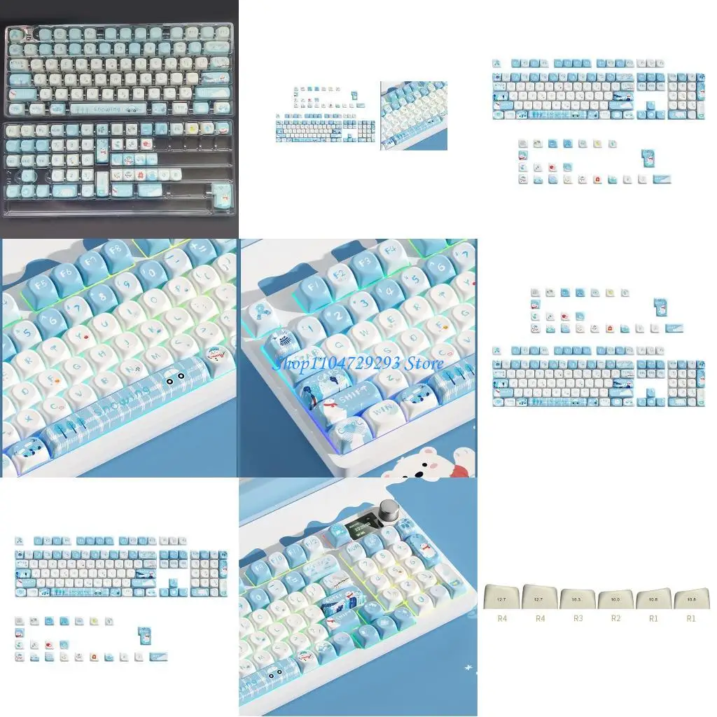 

Y2GD PBT колпачки для клавиш 125 колпачков для клавиш Сублимация красителя милые колпачки для клавиш профиль индивидуальные для