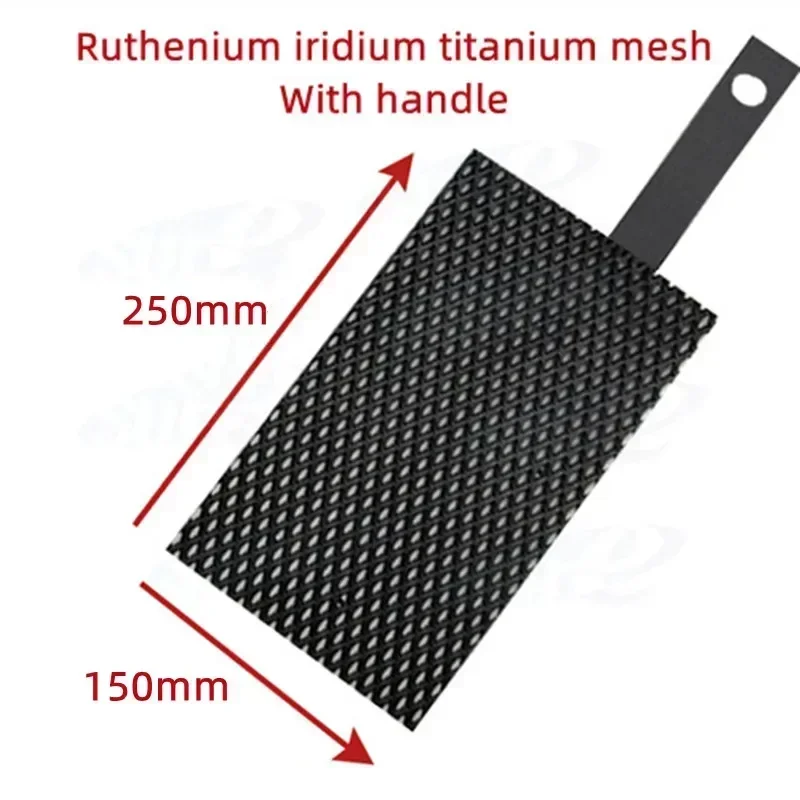 Ruthenium iridium titanium electrode