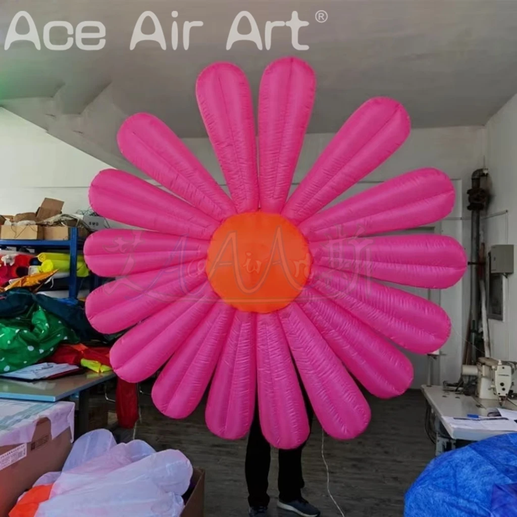 Éclairage LED gonflable marguerite Margarita fleur accessoires suspendus pour Festival carnaval