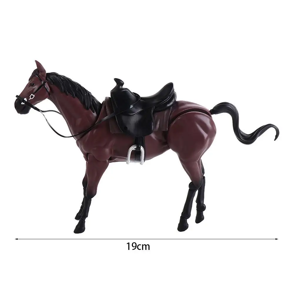 Figurine d'Action de Cheval en Ferrite PVC, Modèle de Peinture d'Artiste à Collectionner Mobile, Multi-Articulations, Beurre