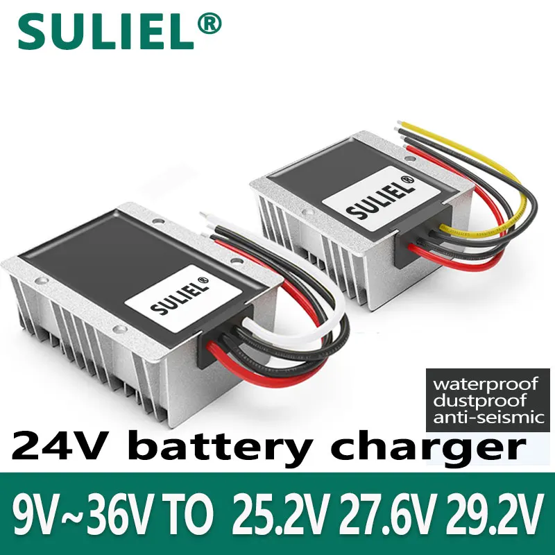 

Chargeur de batterie DC-DC24V 12V24V à 29.2V Ensoleillement automobile 24V Chargeur de batterie 10V-32V à 25.2Vpipeline-20A Cour