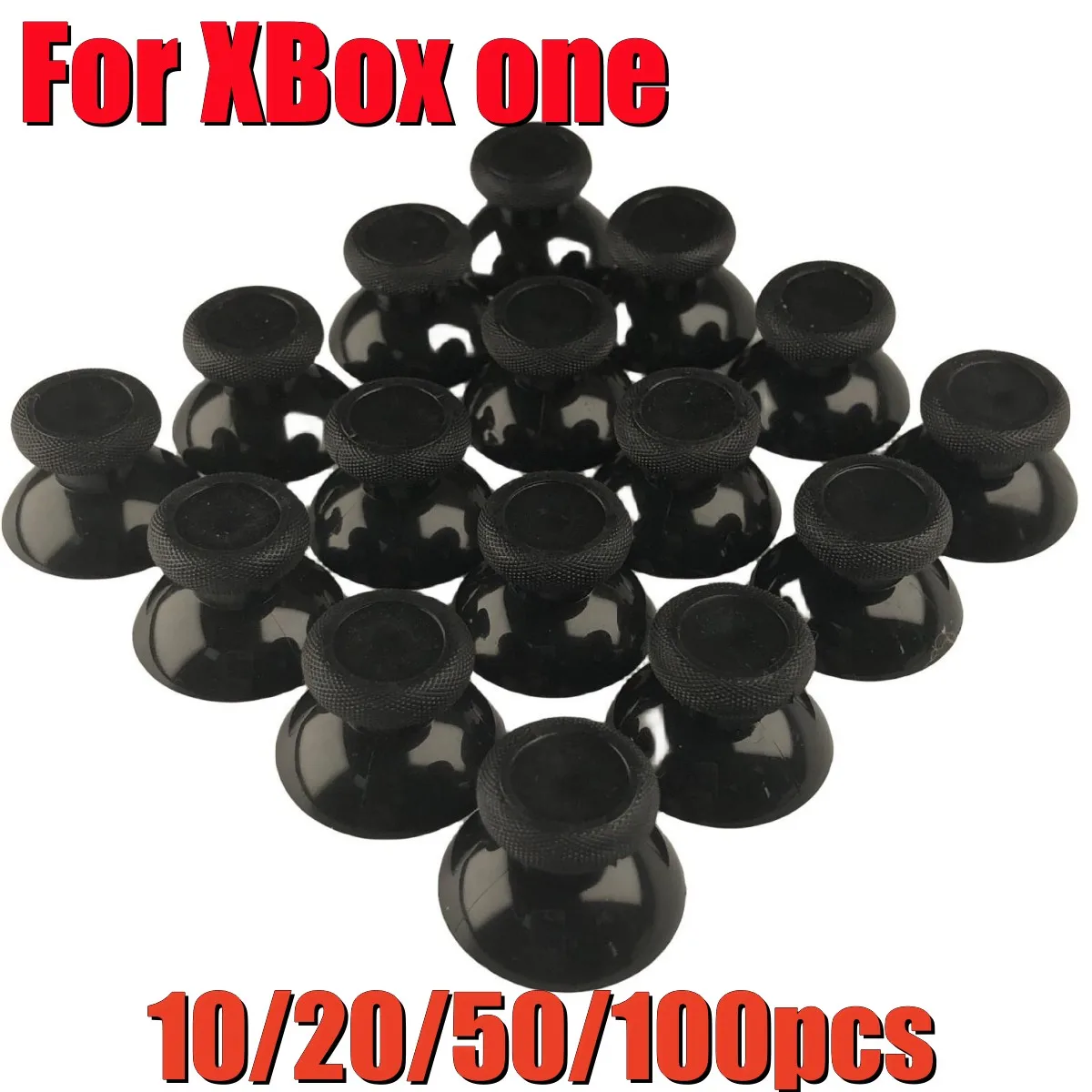 10-100pcs Replacement Analog Thumbstick Thumb Stick For xbox one Controller Black Silicone Thumbstick Grips Caps Set