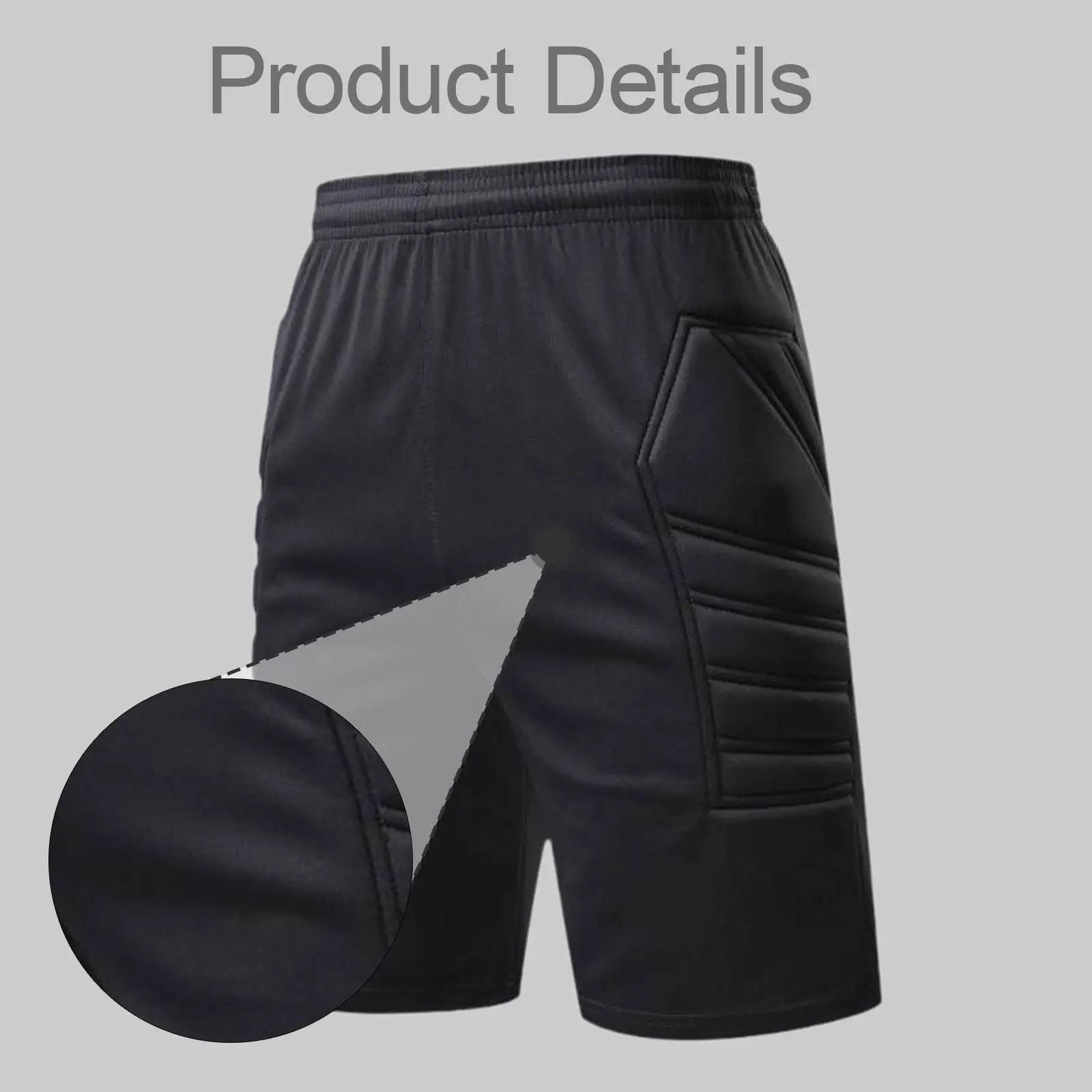 Protective Soccer Shorts Impact Absorbing Compression Sponge Padding for Football Basketball Skateboarding