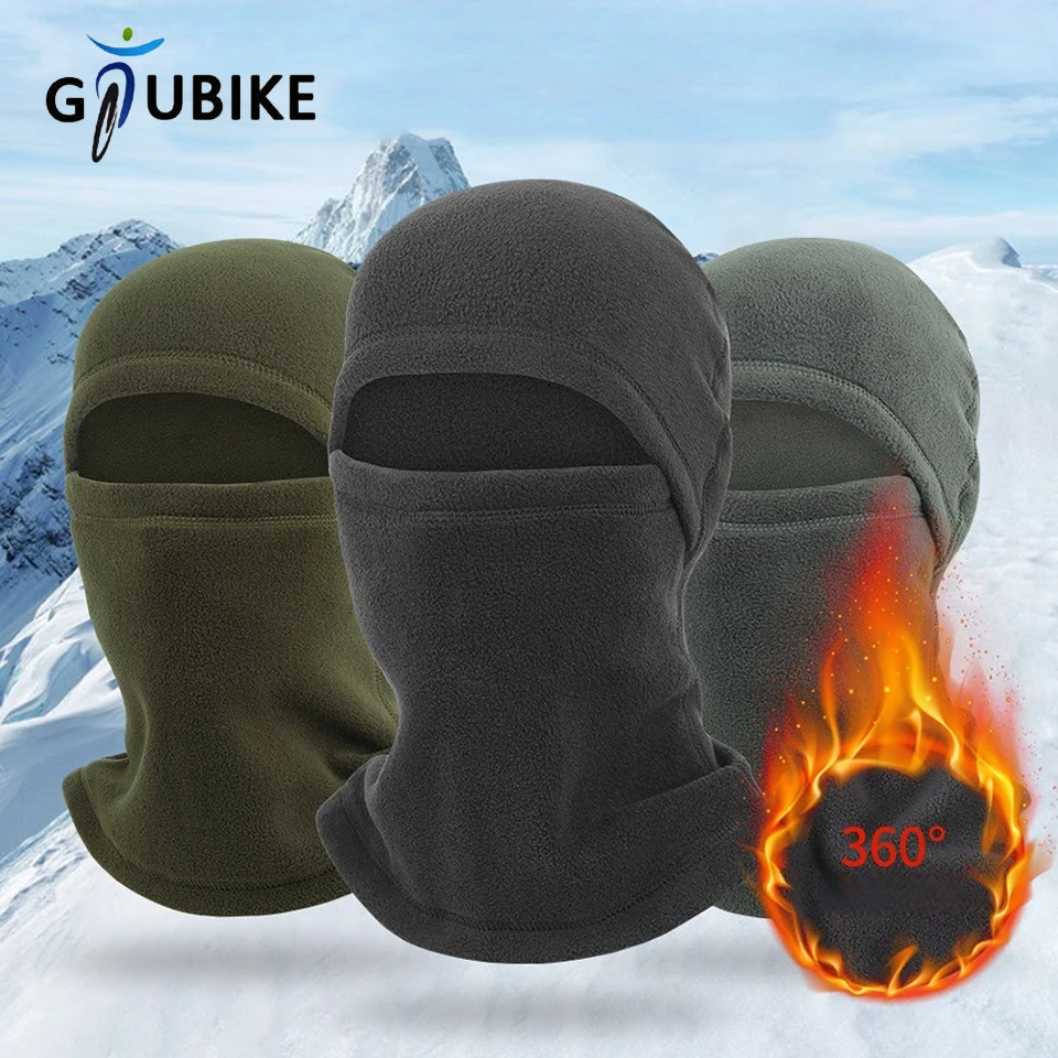 GTUBIKE Outdoor Function Wind Cycling Skiing Cold Pullover Cap Windproof Full Face Mask Neck Protection Integrated Sport Face