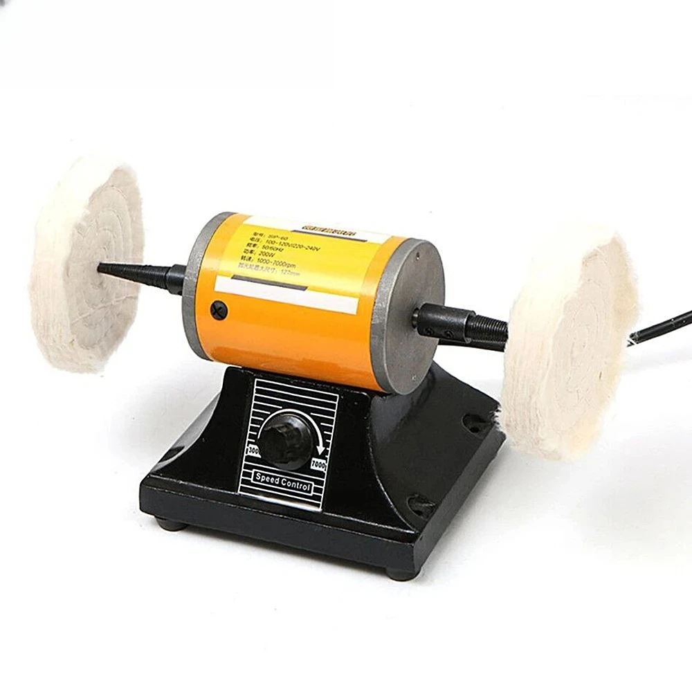 Mini Polishing Machine For Den-tal Jewelry Motor Lathe Bench Grinder Kit HT2945 220V 200W Adjustable Speed