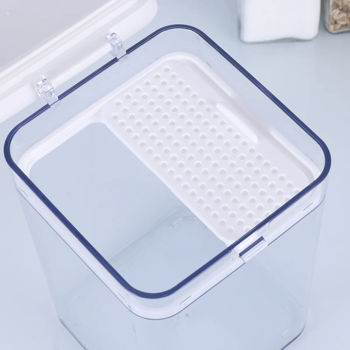 

1000ml Transparent Grains Storage Tank Airtight Food Container Sealed Jar for Kitchen Flour Sugar Rice Tea Sealed Storage Jar