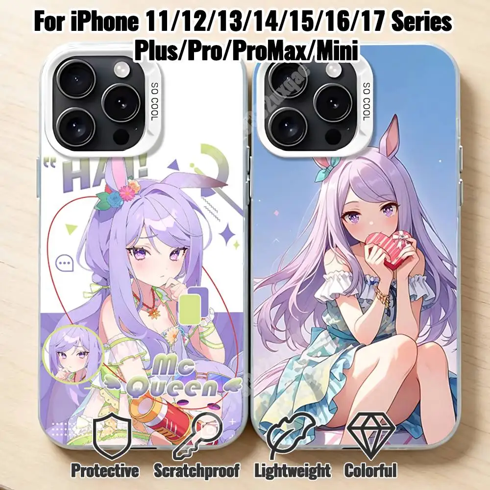 

Uma Musume Mejiro McQueen Phone Case for iPhone 17 16 Max Mini 15 14 13 Pro Plus 12 11 X XS Air Premium Protector