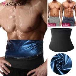 Men Slimming Body Shaper Sauna Sweat Belt Waist Trainer Corsets Belly Girdle to Lose Weight Belly Fat Burner Burning Man