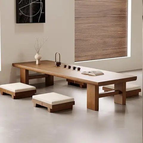 Japanese tatami coffee table,low table for sitting on the floor,Walnut coffee table,coffee tables for living, Customized